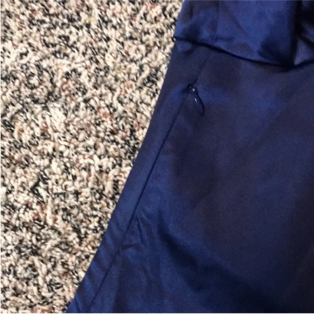 Wild Fable Bell Sleeve Low Tie Back Navy Pleated Mini Dress Size Large | NWOT - Picture 5 of 8